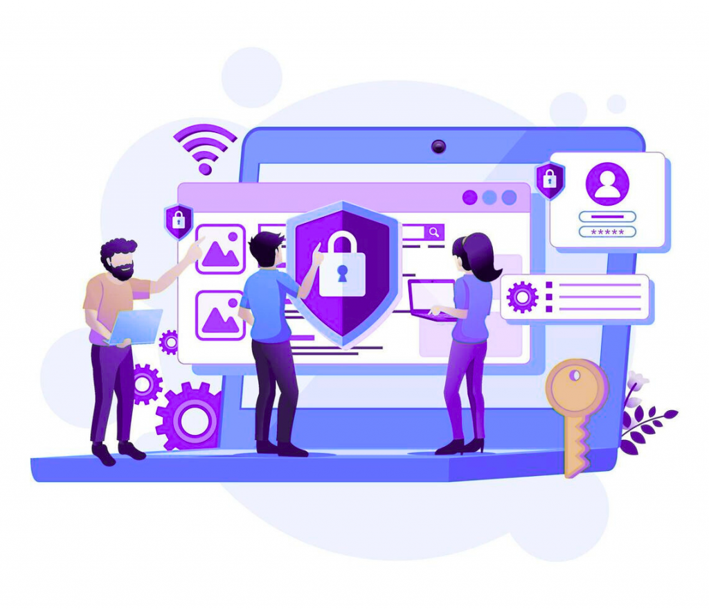 équipe dédiée à la cybersécurité protégeant les infrastructures numériques