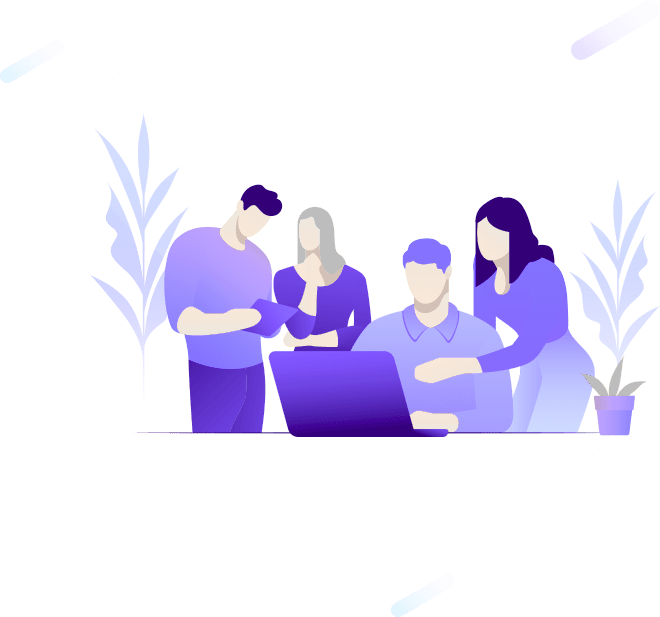 Collaboration d’équipe en entreprise digitale et cybersécurité